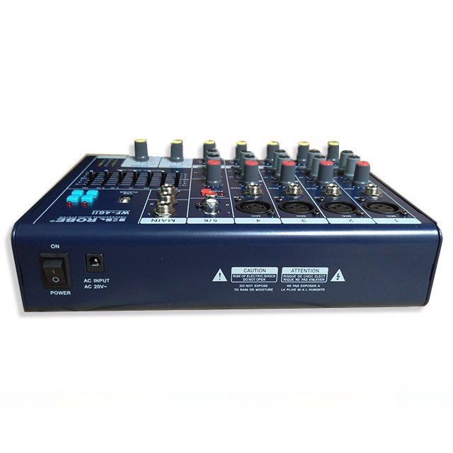 Mixer mini | Bộ trộn âm thanh chuyên nghiệp 6 kênh cho micro | EA ROBE WF-6G