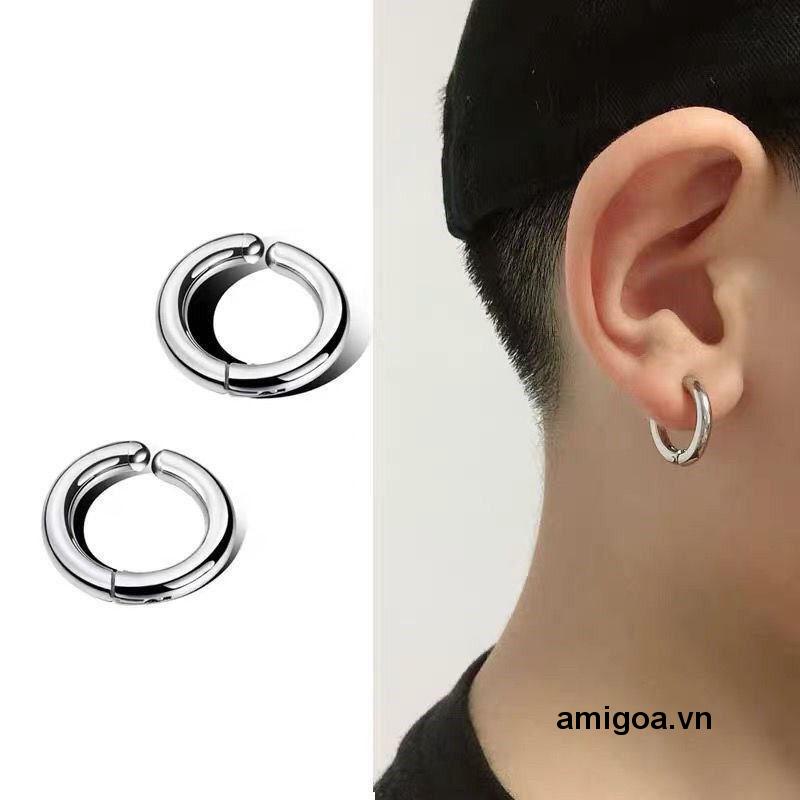✨✨Khuyên Kẹp Vành Tai Dạng Kẹp Hai Mặt Bằng Thép Không Gỉ