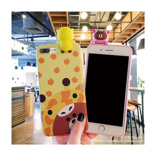 CASE ỐP LƯNG IPHONE 6/6S/7/8/X 6/7/8 PLUS SILICON GẤU LEO