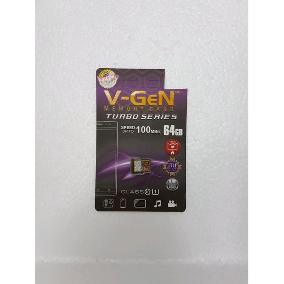 Thẻ Nhớ Micro Sd V-Gen 64gb Class 10 Turbo Vgen Mmc Sdhc Tf | BigBuy360 - bigbuy360.vn