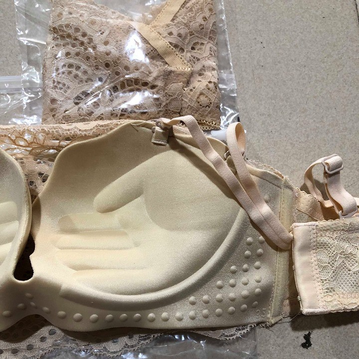 Bộ đồ lót ren đệm bàn tay không gọng nâng đẩy ngực(KÈM ẢNH THẬT) | BigBuy360 - bigbuy360.vn