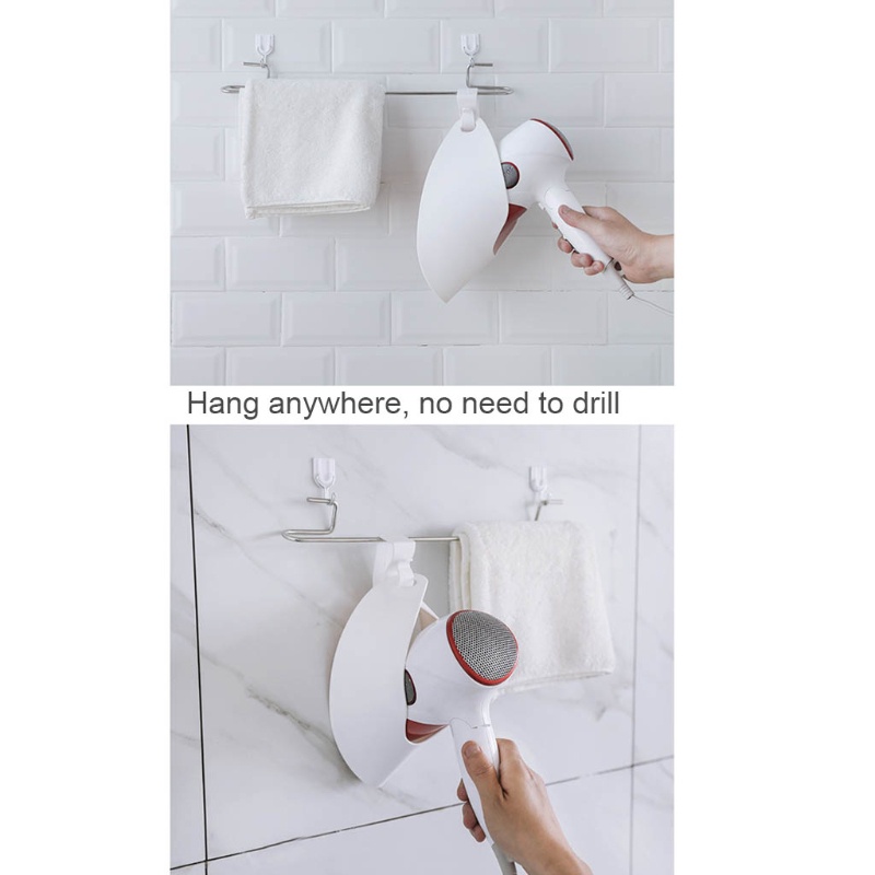 Giá Đỡ Máy Sấy Tóc Gắn Tường Bằng Nhựa Tiện Dụng