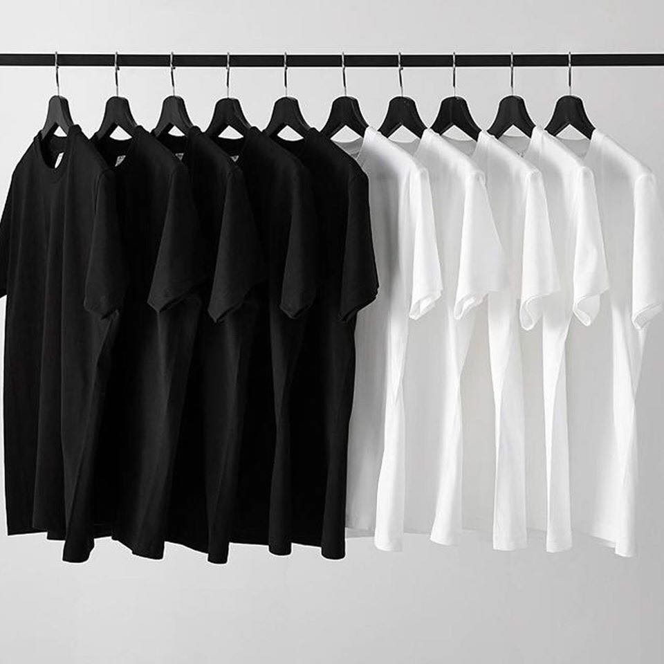 Áo phông trơn unisex tay lỡ form rộng chất thun cotton mềm mát