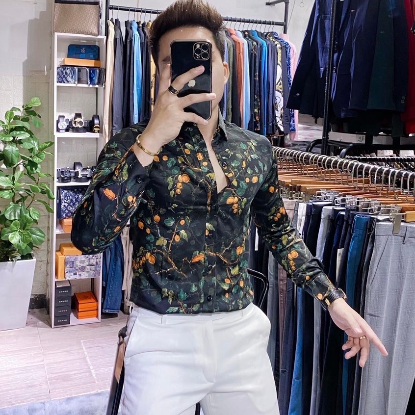 Sơ mi lụa trơn mịn không nhăn không phai không xù