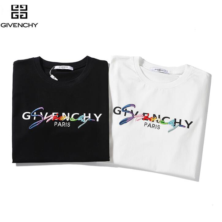 Áo Thun Cotton Ngắn Tay In Chữ Givenchy Thời Trang Cho Nam Và Nữ