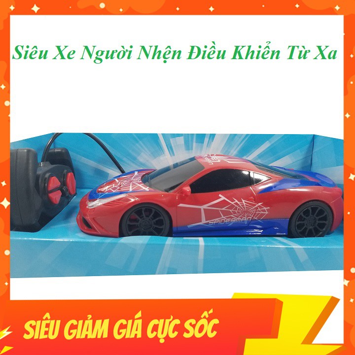 Xe Người Nhện Điều Khiển Từ Xa Có Đèn Sáng, Di Chuyển 4 Chiều, Tốc Độ Cao, Màu Sắc Bé Đam Mê