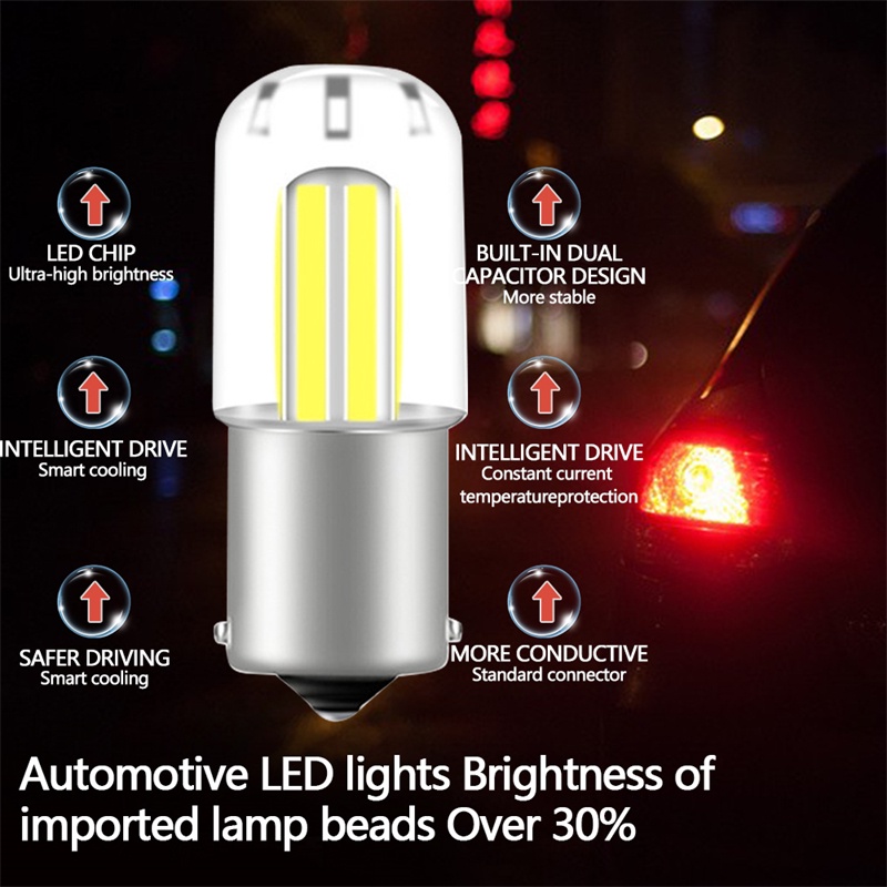 Đèn LED tín hiệu 1156 BA15S 1157 BAY15D P5W cho xe hơi