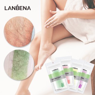 LANBENA Set 10 Miếng Dán Tẩy Lông Cơ Thể Chuyên Nghiệp Có Kích Thước Lớn Hiệu