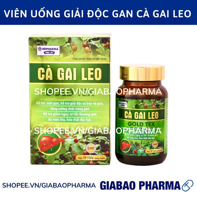 Viên uống giải độc gan Cà Gai Leo làm mát gan, bảo vệ gan,hỗ trợ hạ men gan