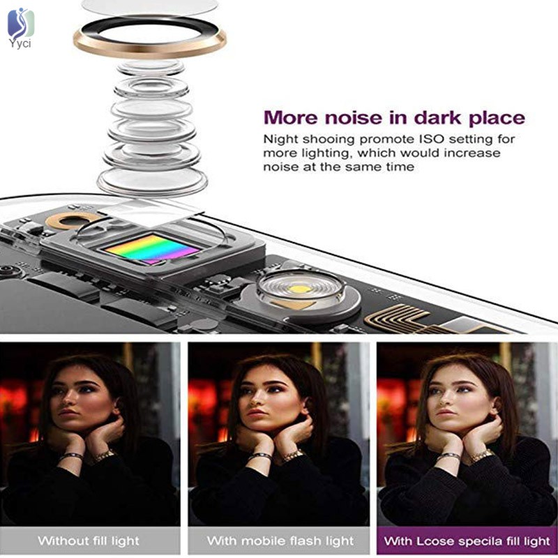 VN 1 Đèn Led Tròn Gắn Điện Thoại Hỗ Trợ Chụp Ảnh