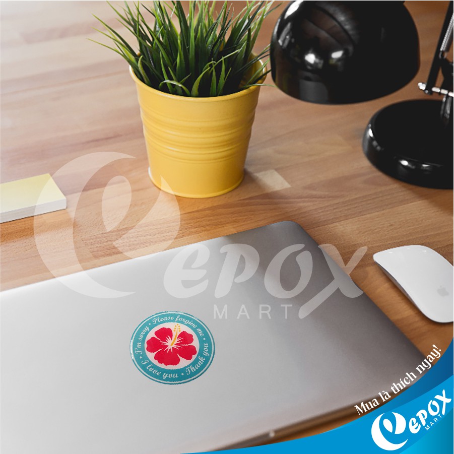 Ho'oponopono Sticker đổ keo 9cm [KHÔNG ĐÂU CÓ]