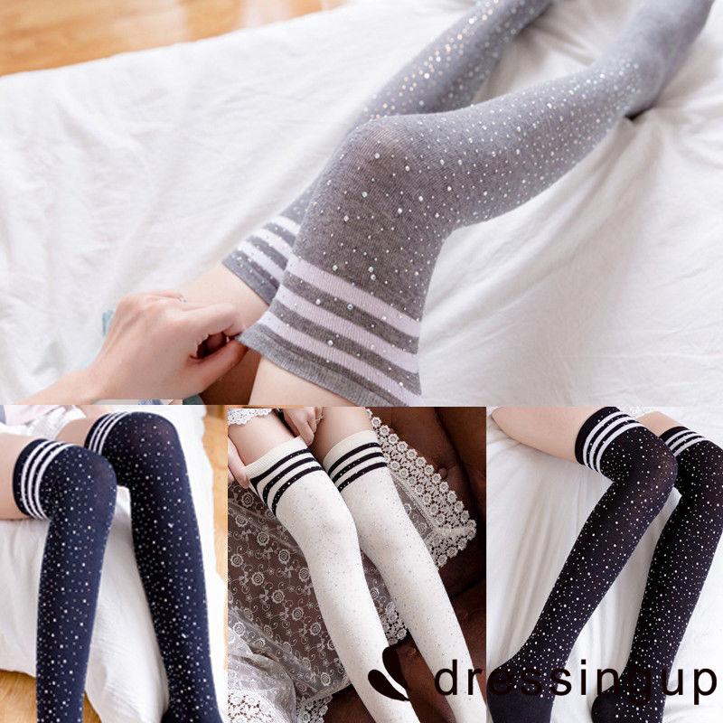 Vớ cổ cao qua gối giữ ấm chân vào mùa đông cho nữ