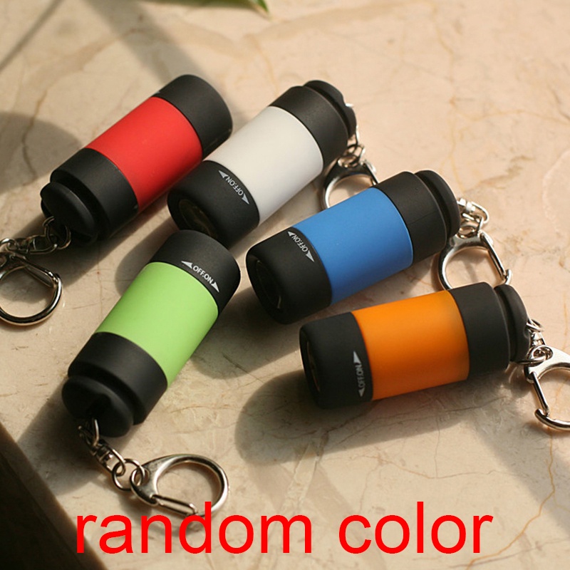 Móc Khóa Đèn Pin LED Mini Sạc USB Tiện Lợi ☆Atozshopeemall