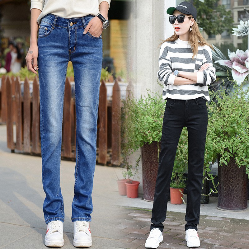 Quần bò nữ giá rẻ 🍎FREE SHIP🍎 Quần ống bó thời trang cao cấp [quần ống bó] Q17 | BigBuy360 - bigbuy360.vn