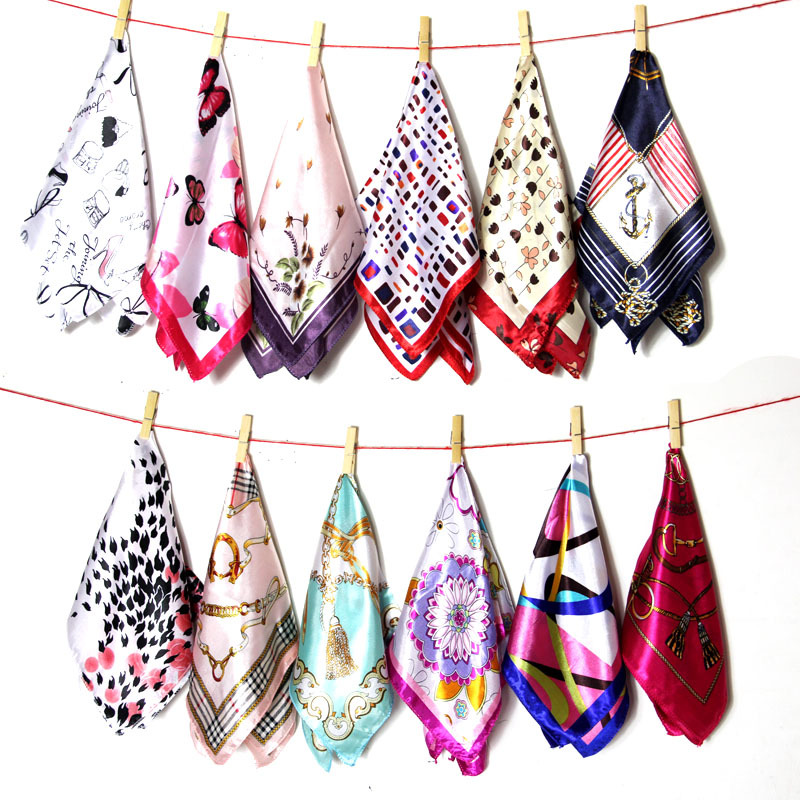 Silk scarf women's imitation silk versatile professional small square scarf | BigBuy360 - bigbuy360.vn