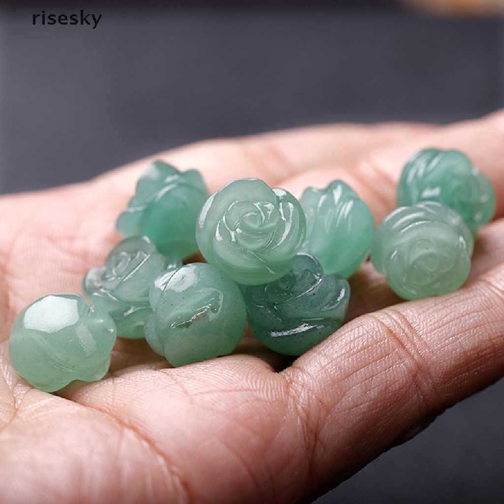 Set 3 Chuỗi Hạt Đá Mã Não Tự Nhiên Hình Hoa Hồng ♨Trên đó