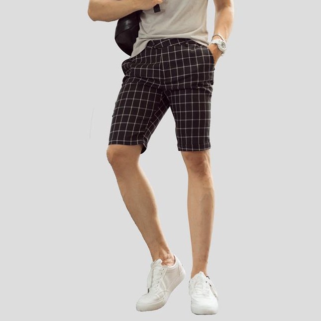 Quần sooc vải nam 360 BOUTIQUE trơn và kẻ vuông - SOOC69 | BigBuy360 - bigbuy360.vn