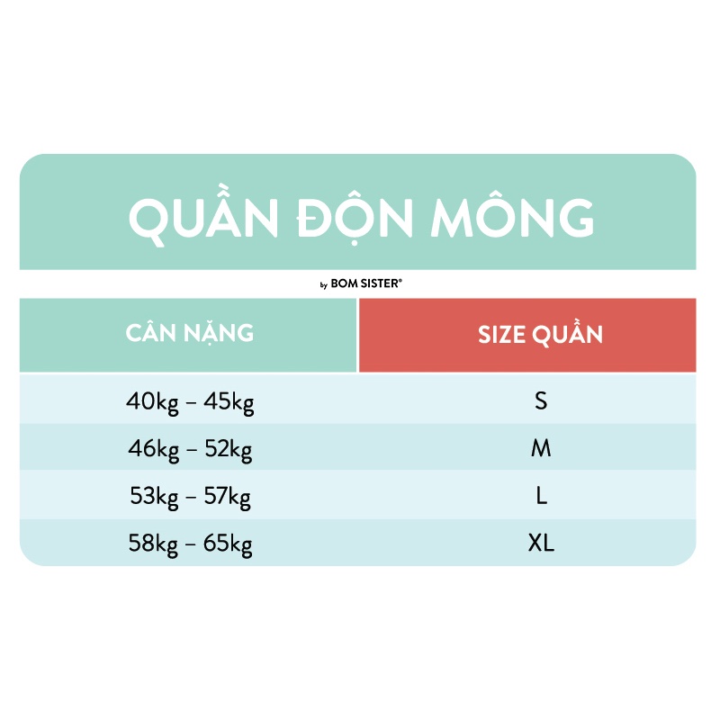 Quần độn mông định hình gom mỡ nâng mông tạo đường cong chữ S BOM SISTER QD1890