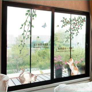 Decal giấy dán tường [MẪU MỚI] Decan Mèo Cưng