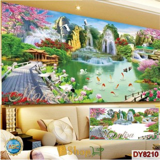 Tranh đính đá Non nước hữu tình - DY8210 (120x65 cm)
