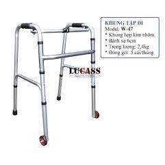 Khung tập đi bánh xe Lucass dành cho người già, người phục hồi chức năng, người khuyết tật