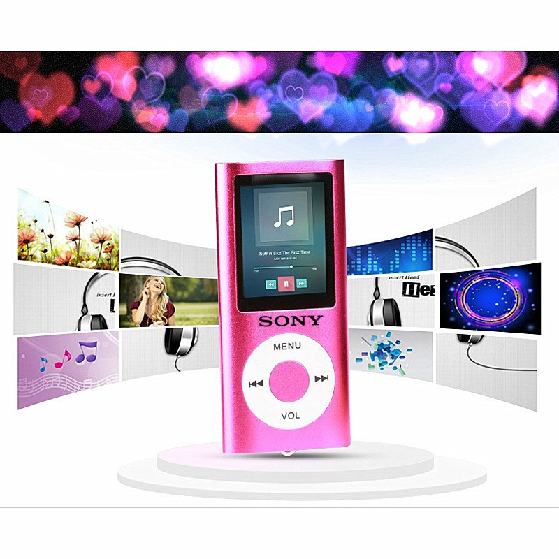 Máy Nghe Nhạc Mp3 Sony Slim Với Màn Hình Lcd Và Chức Năng Ghi Âm, Nghe Đài Fm E-Book Mp3