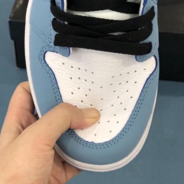 Giày Sneaker Air 1 High Xanh Cao Cổ University Blue, Giày Thể Thao Nữ JD1 Fullbox