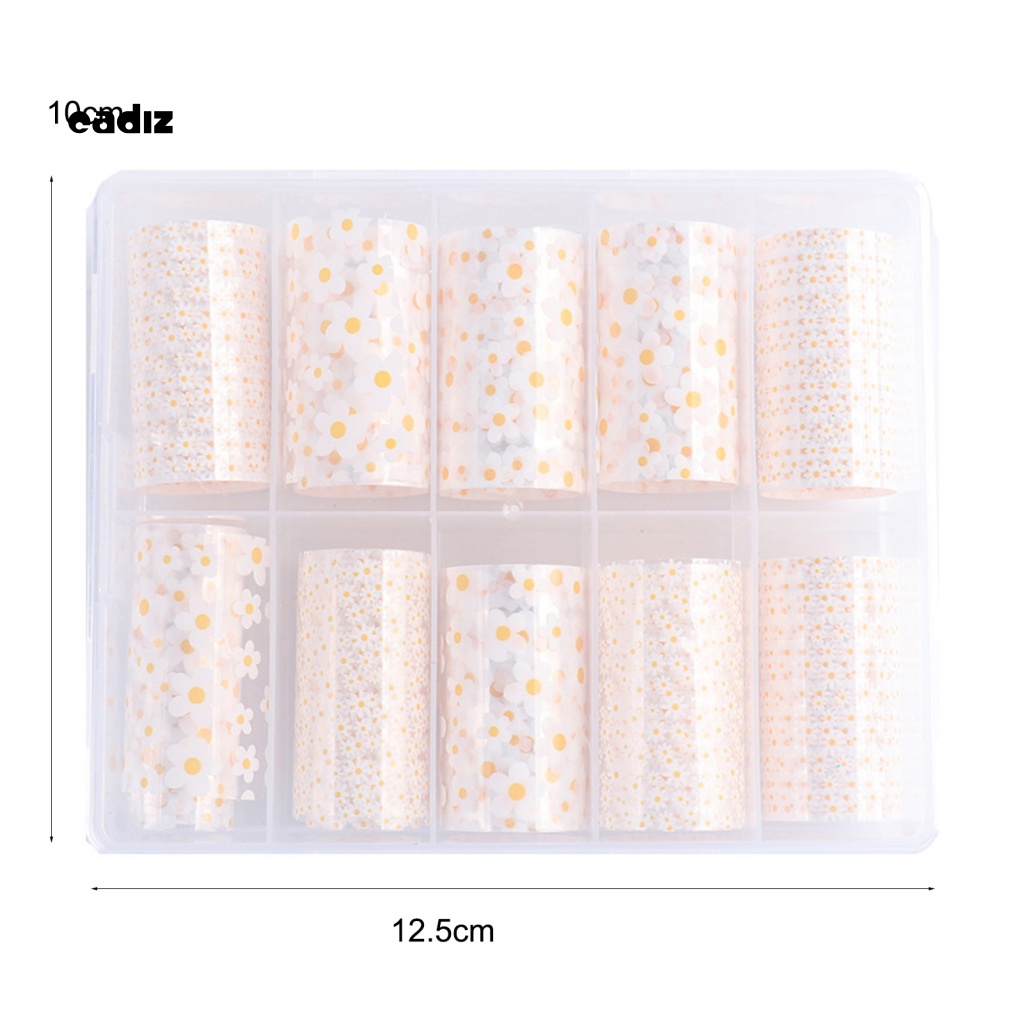 Miếng Dán Trang Trí Móng Tay Chuyển Đổi Họa Tiết Hoa Lâu Trôi Không Mùi