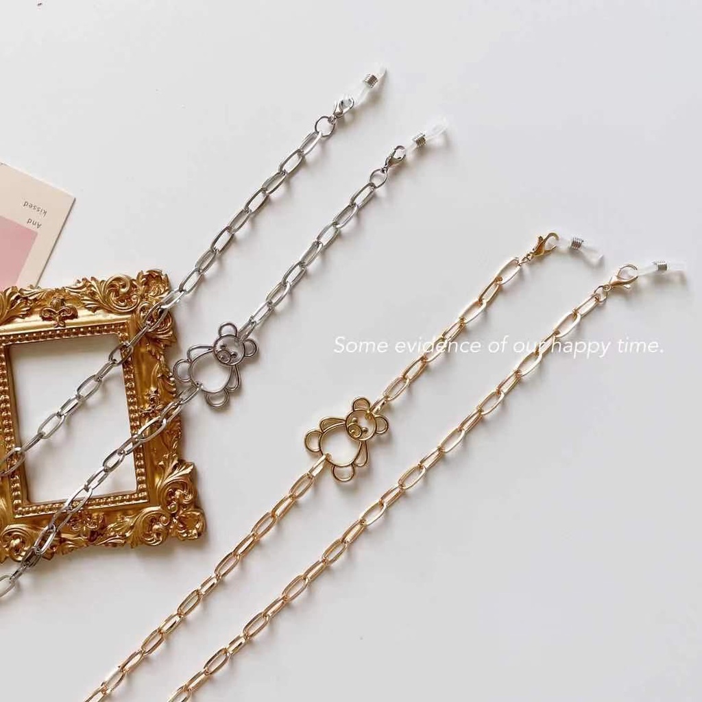 Dây Đeo Mắt Kính / Tai Nghe Bằng Hợp Kim Họa Tiết Hoạt Hình Phong Cách Âu Mỹ Độc Đáo