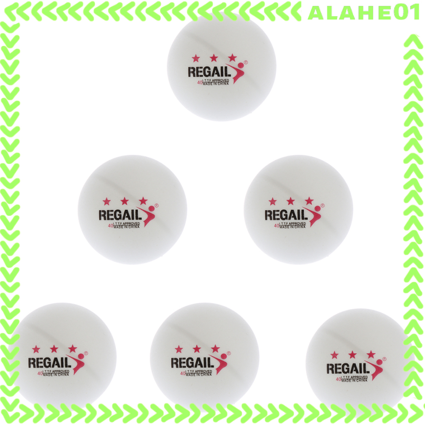 6 Pieces Professional 3 Star 40mm Table Tennis Balls Practice Ping Pong Balls