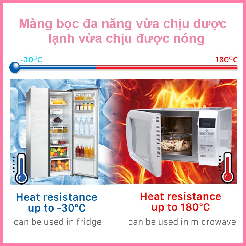 Màng bọc thực phẩm chịu nhiệt cao hộp 50M