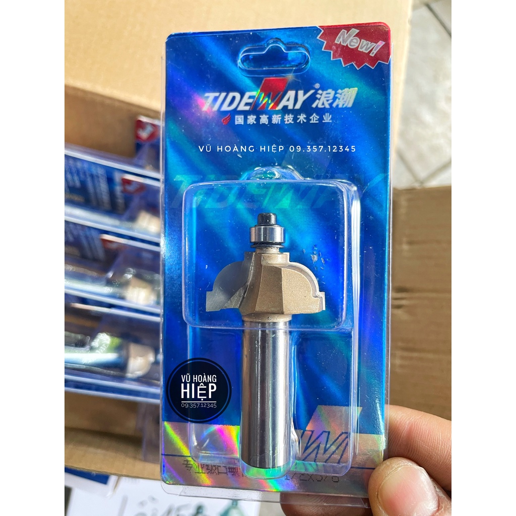 Mũi phay gỗ lồi có chỉ mũi soi lõm lưỡi Tideway cao cấp MSLOI-TW