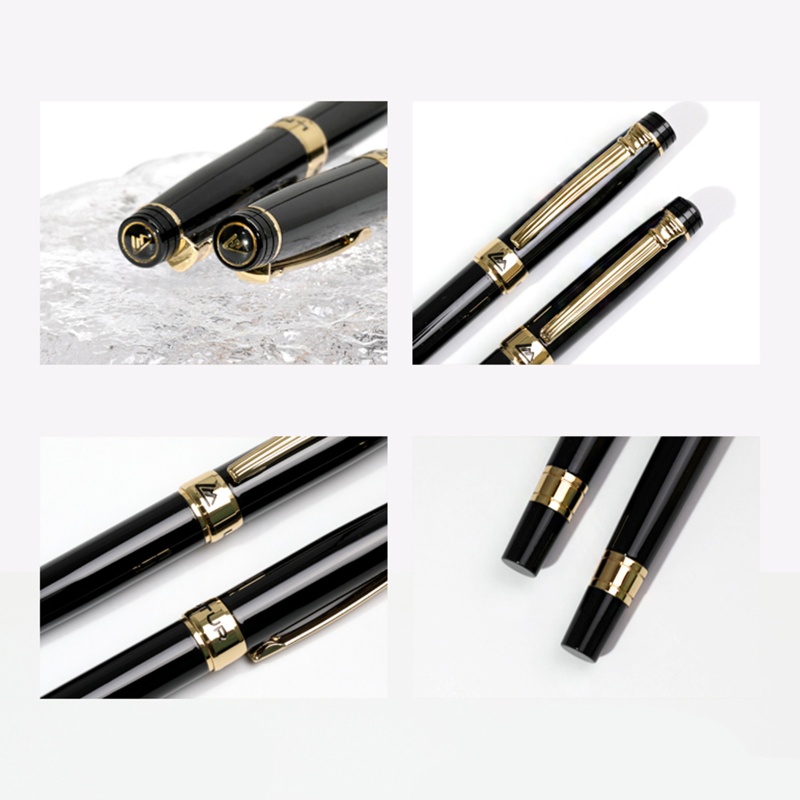 Bút Máy Kim Loại Ngòi F Chuyển Đổi Piston Có Thể Đổ Đầy Cho Học Sinh Mới Bắt Đầu