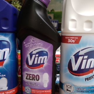 Nước tẩy bồn cầu vim zero 750ml