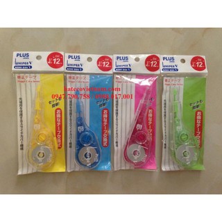 Băng xóa khô Plus to 12m WH105T (1 chiếc) - Xóa Kéo - Xóa băng