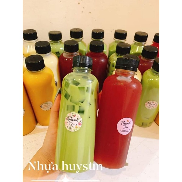 Chai nhựa đựng trà sữa vuông, tròn 50ml- 120ml-  330ml kèm nắp