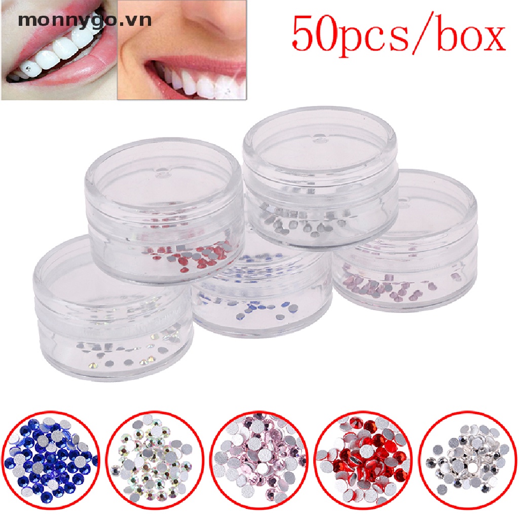 Hộp 50 viên pha lê nhân tạo bằng acrylic chuyên dụng cho nha khoa
 | BigBuy360 - bigbuy360.vn