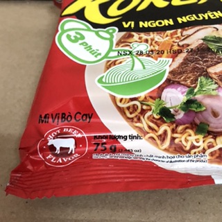 Mì Koreno Bò Cay 75g/100g