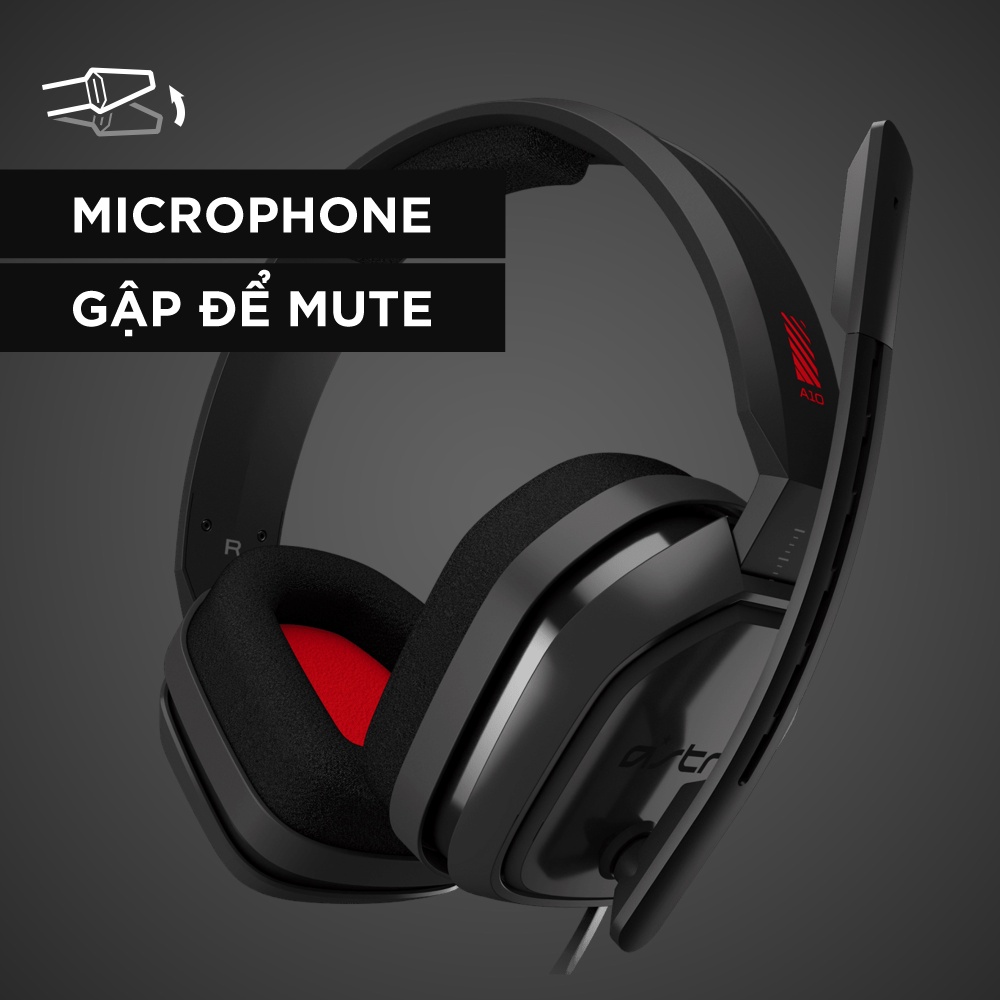 Tai nghe game Logitech G - Astro A10, mic gập để mute, phù hợp PC, PS5, Mobile, Xbox