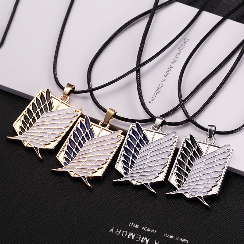 Móc khóa/Dây chuyền hình biểu tượng levi mikasa ackerman trong attack on titan