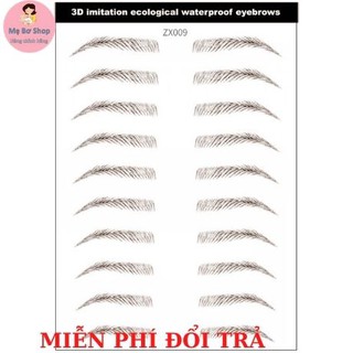 Bộ Sticker Dán Lông Mày  3D mmt1- ZE009