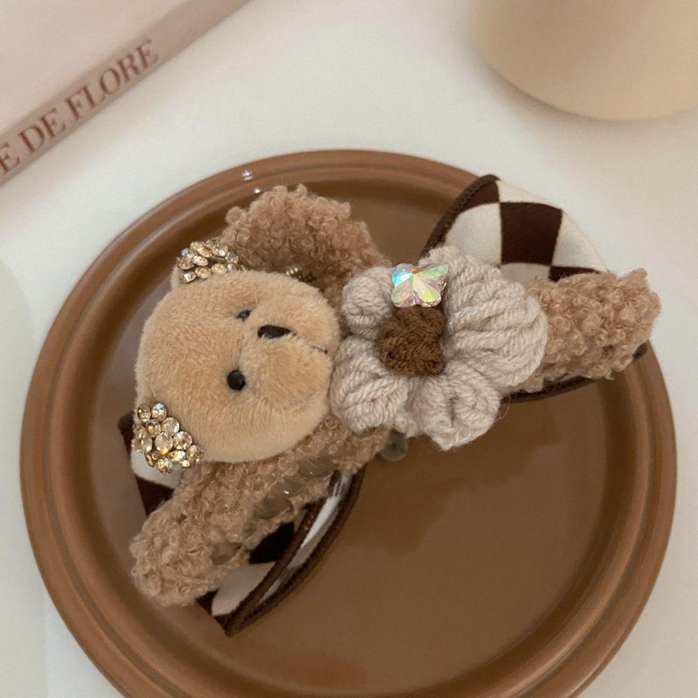 Kẹp Tóc Nơ Họa Tiết Kẻ Ô Dễ Thương Ngọt Ngào WMES15H Cho Nữ|Kẹp Tóc Hình Cá Mập Dễ Thương