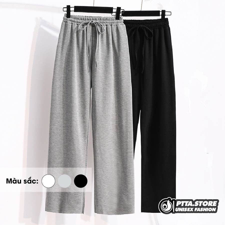 Quần Jogger Nam Nữ Form Rộng Ống Rộng SPUN 3 Màu Dáng Hiphop Thể Thao Vải Mịn