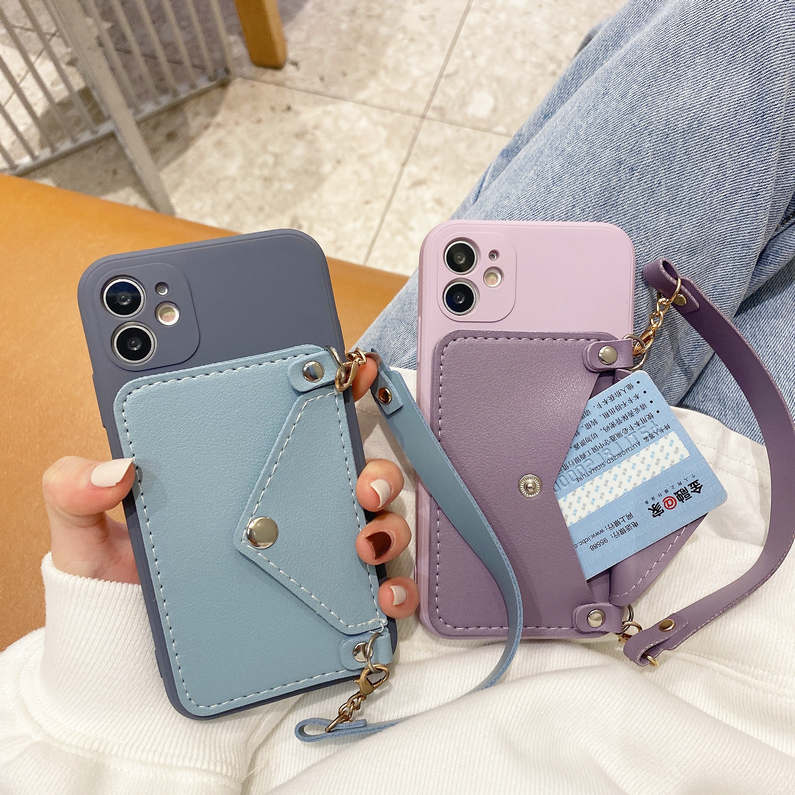 Ốp điện thoại Silicon mềm kèm ví cao cấp cho IPHONE 12 MINI 12 PRO 11 XR 8 PLUS 7P X 12 PRO MAX | BigBuy360 - bigbuy360.vn