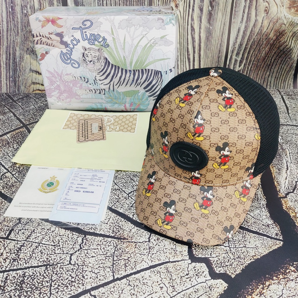 Nón gucci chuột Mũ lưới thú fullboxx hộp