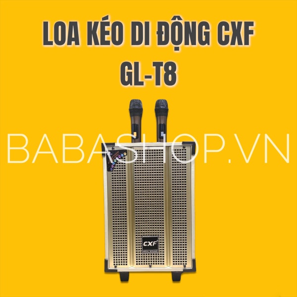 Loa Kéo Karaoke CXF GL-T8, Đi kèm 2 MICRO- Loa gỗ cao cấp - Công suất 150W- bảo hành 12 tháng