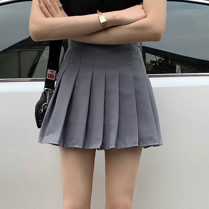 Chân Váy Ngắn Chữ A Xếp Ly Size S-Xl