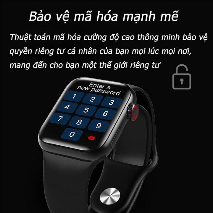 Đồng Hồ Thông Minh Smartwatch HW12 có Tiếng Việt, Nghe Gọi, Cảm Ứng Siêu Mượt, Màn hình tràn viền, có núm xoay