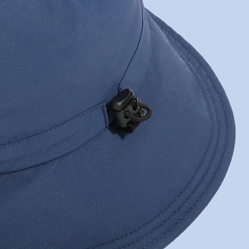 Mũ chống nắng hai vành leo núi chống thấm nước ngoài trời nhanh khô Mũ xô có khóa màu rắn