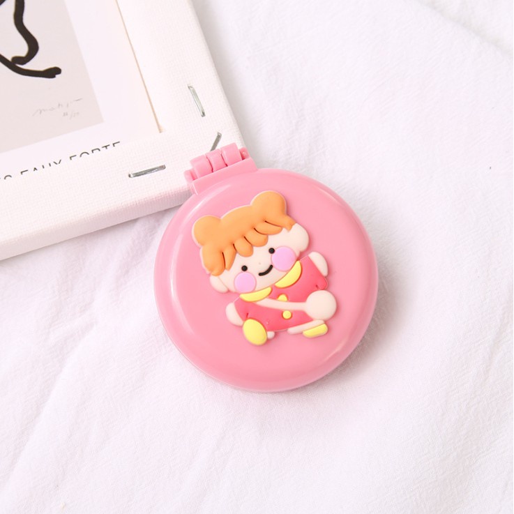 Gương Kèm Lược Gấp Gọn Mini Dễ Thương